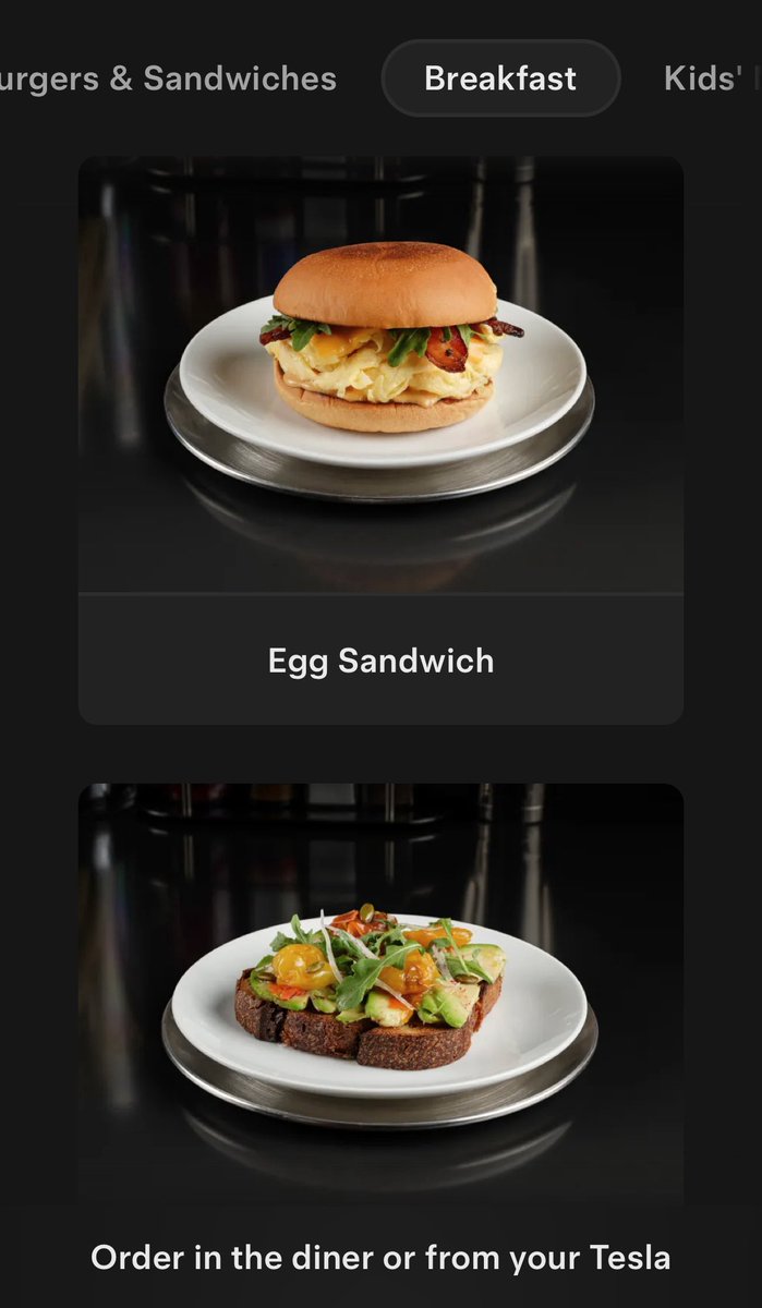 DriveTeslaca's tweet image. Tesla has launched a new Tesla Diner website, with information on the diner, charging, movies, merchandise, and more.
It also includes the full Diner menu.
More at tesla.com/tesla-diner