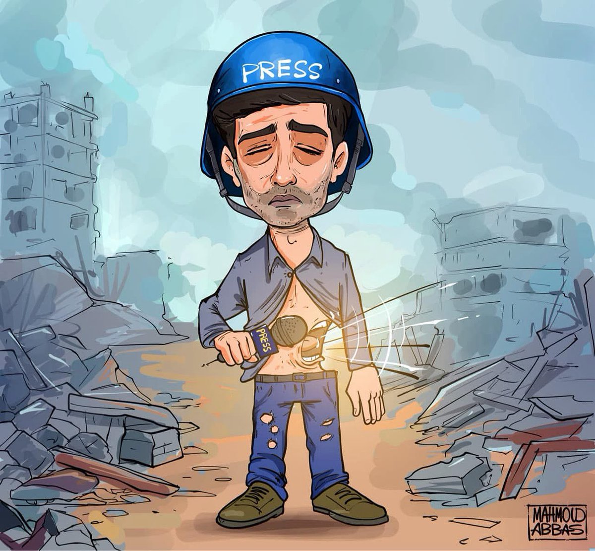 ChinainEnglis's tweet image. A hungry journalist reports on people's hunger...
#GazaGenocide