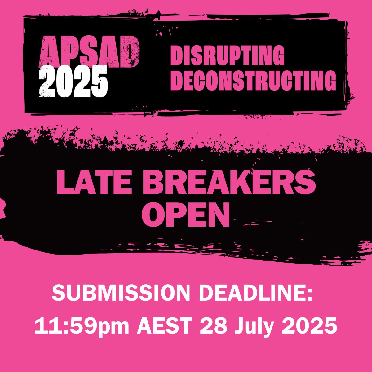 APSADConf's tweet image. A reminder that Late Breaker abstract submissions close Monday 28 July. Don't miss your last chance to present at #APSAD25 in November.
apsadconference.com.au/late-breaker-a…