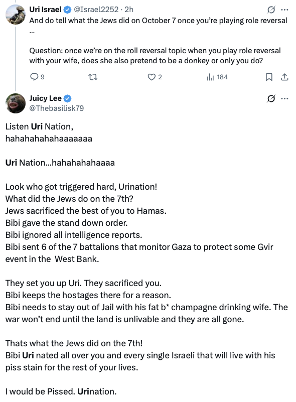 Thebasilisk79's tweet image. Hilarious exchange