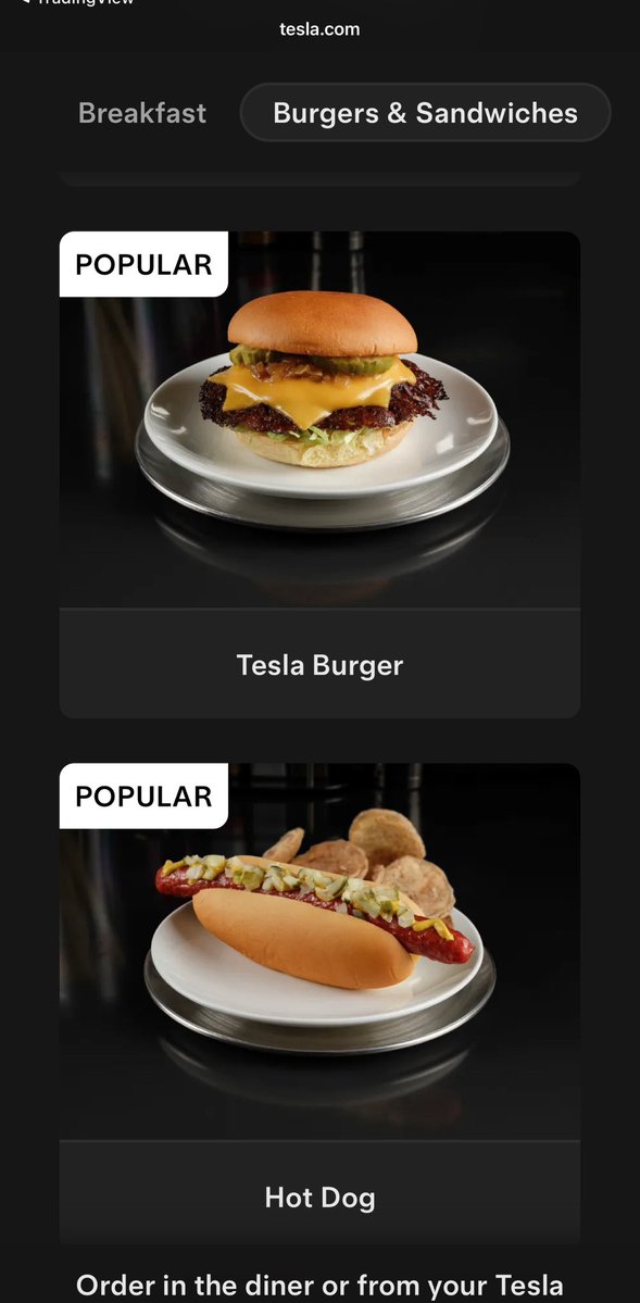 Ahead_of_Curve's tweet image. Not a bad in-car or dine-in menu for an EV charger!
Check it out: tesla.com/diner-webapp/mโฆ