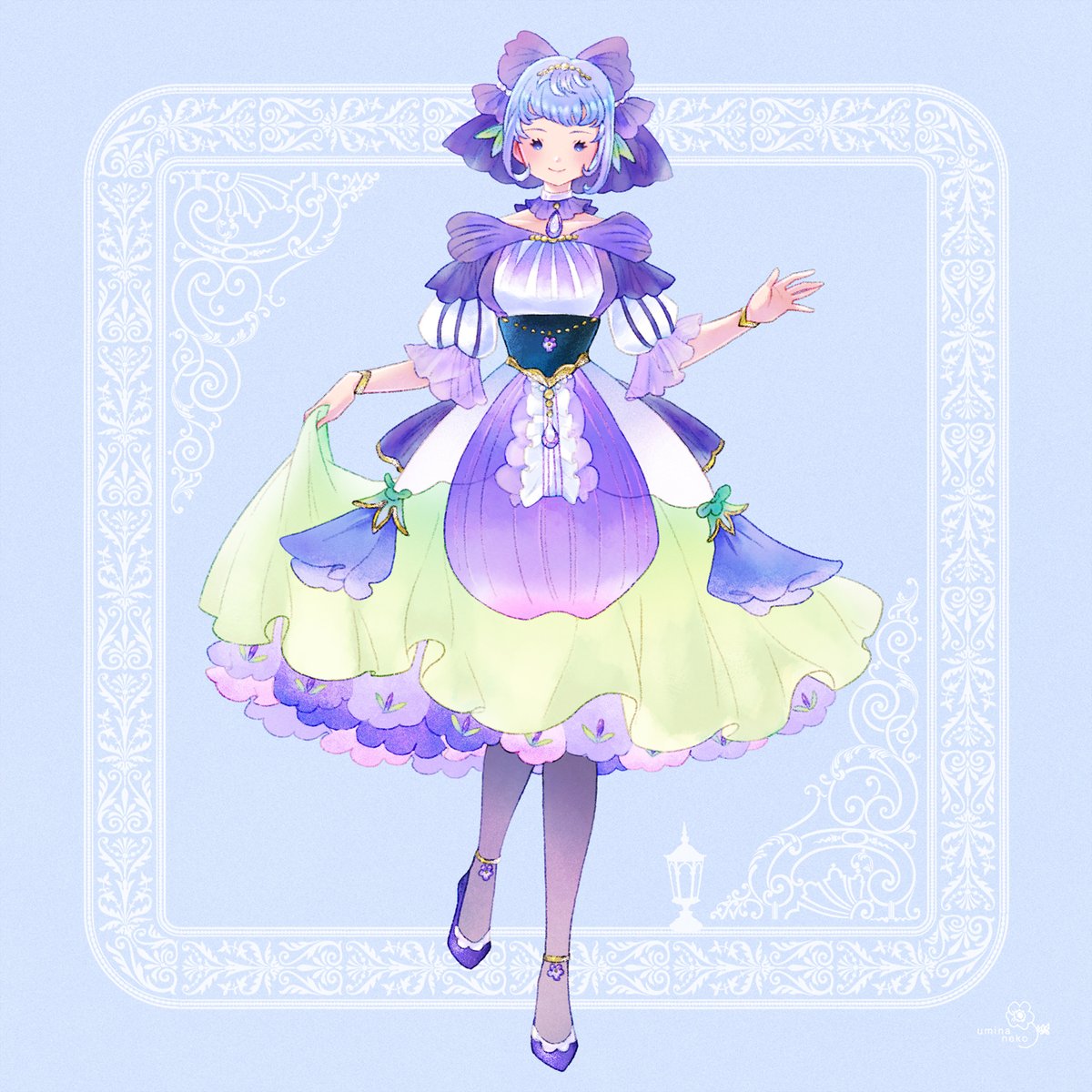 umina_neko's tweet image. ［👗Skeb募集中✍️3000円〜］絵柄の雰囲気を気に入っていただけたらぜひご依頼おまちしてます🙏OCさんへのドレスや、オリジナル衣装のイラストを描かせていただけたら嬉しいです🤲

#Skeb #Skeb募集中 #Commission