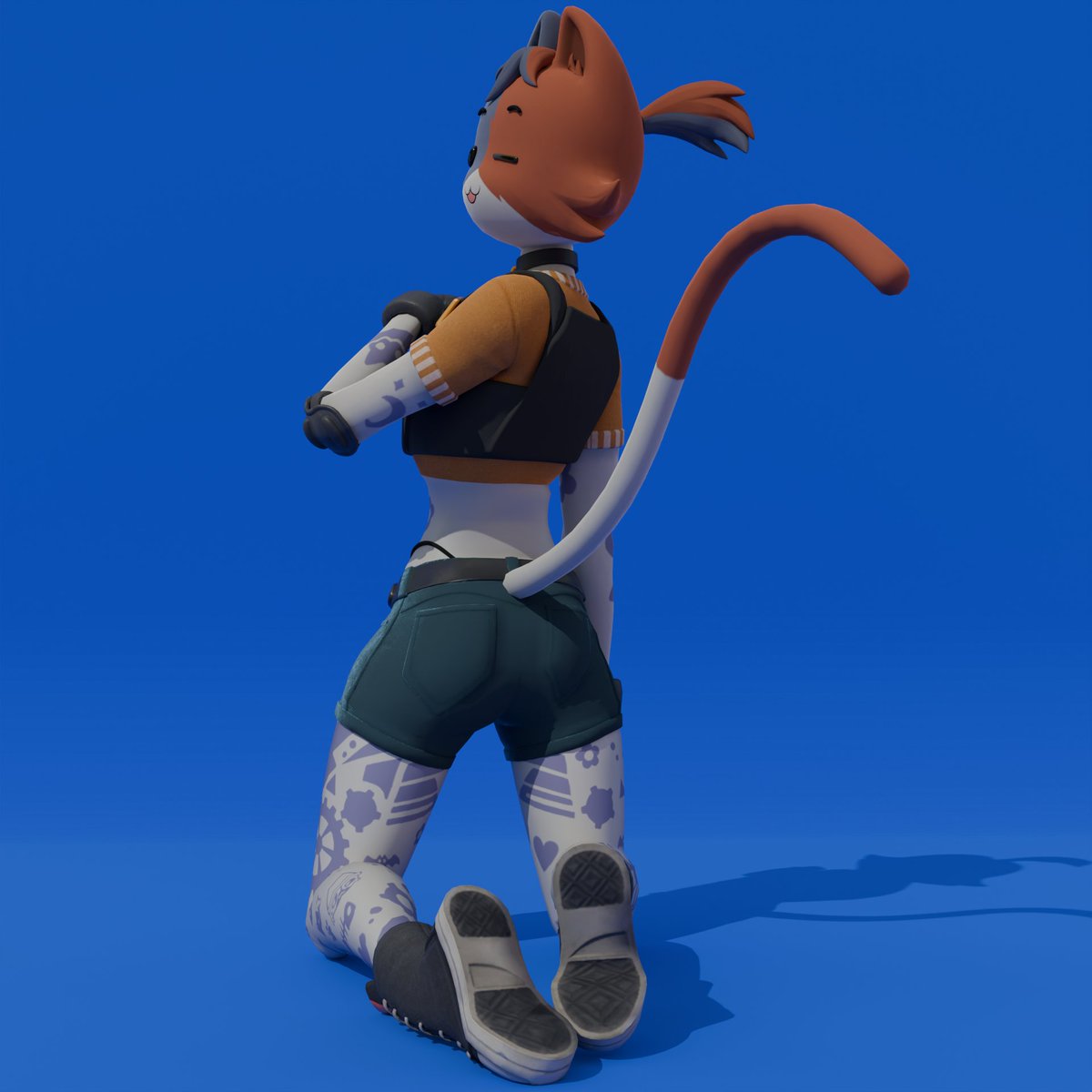 Macu031's tweet image. Cate meowdy🧡💙