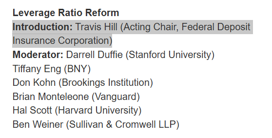 bank_reg's tweet image. Per an updated agenda published today, both Acting FDIC Chair Hill and Comptroller of the Currency Gould will now be speaking at tomorrow's Fed capital conference federalreserve.gov/conferences/in…