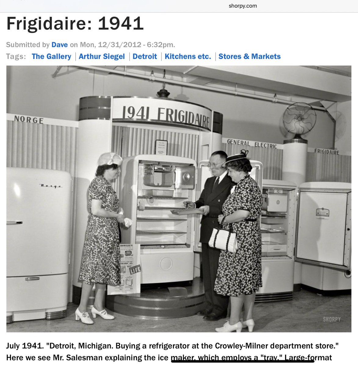 I’m not sure the adult mind of 2025 can possibly conceive the quality &amp; workmanship in a Pre-War Frigidaire appliance.  That beast could probably take a few rounds from a .50 cal and STILL keep your milk &amp; cheese 🧀 cold.  I’d bet $20 bucks… there’s one or two still running out