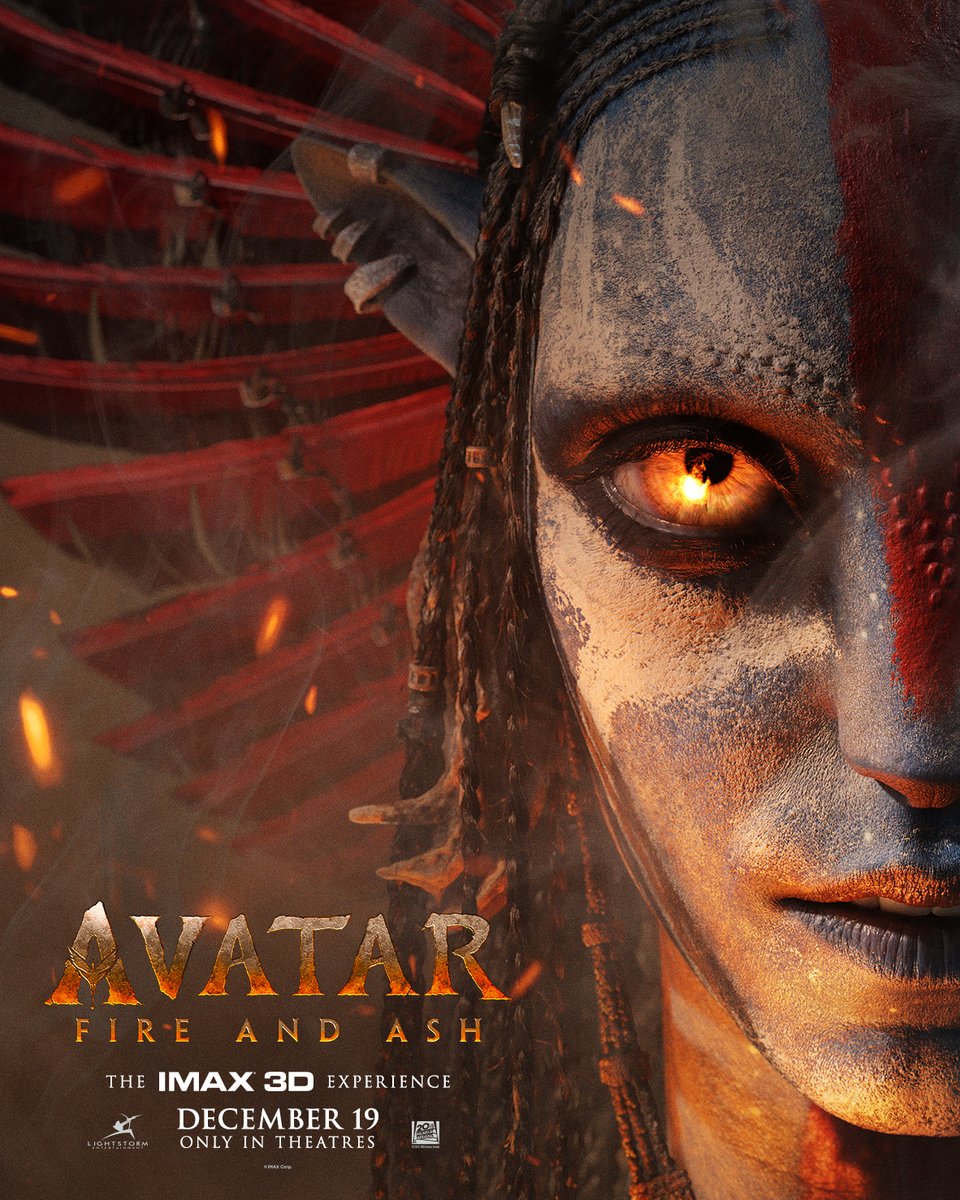 IMAX's tweet image. Meet Varang in Avatar: Fire and Ash.
Be among the first to watch the trailer in IMAX this weekend with The Fantastic Four: First Steps.
