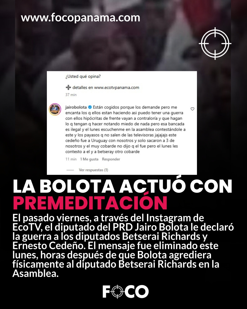 La bolota actuó con premeditación