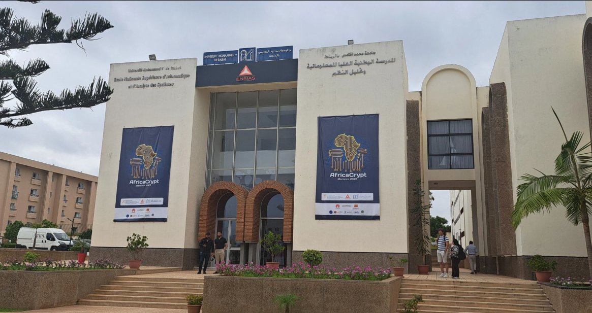 DataProtect_'s tweet image. 🔐 AfricaCrypt 2025 – Day 1 in Rabat!
Keynote by Vincent Rijmen, co-designer of AES 🔥
Quantum-safe crypto, ZKP &amp;amp; more.
#AfricaCrypt2025 #Cybersecurity #DATAPROTECT
