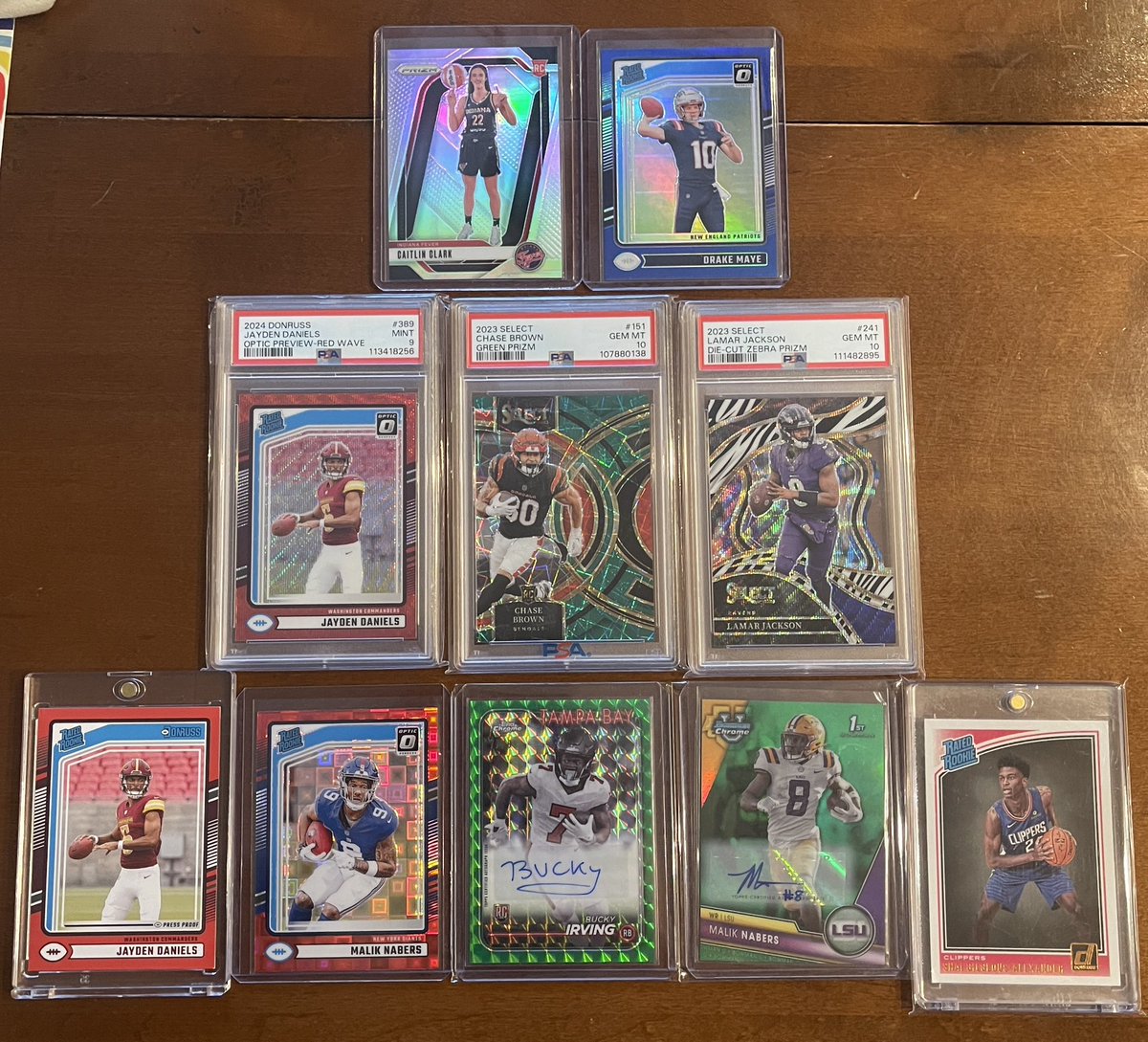 TableTopCards's tweet image. Finally opened my card box for the first time in probably a month!

Let me know if you are interested in anything.

Chase Brown /5
Maye /199