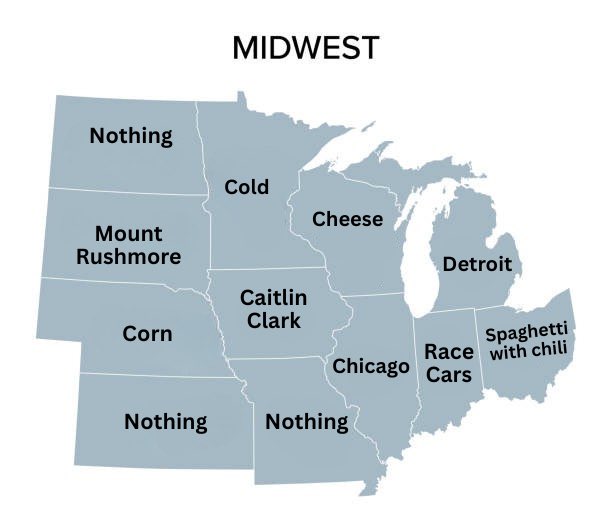 midwestern_ope's tweet image. Describing every Midwest state using one word: