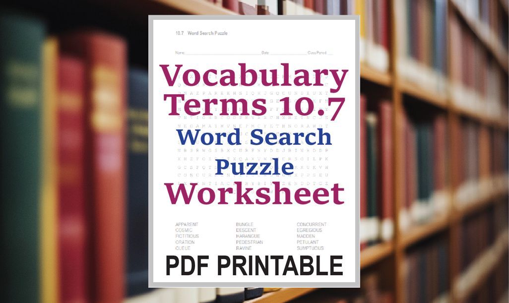 Terms 10.7 Word Search Puzzle - Vocabulary worksheet is free to print (PDF file). #ela #languagearts #vocabulary #sophomoreyear #actprep #satprep #greprep #freeprintable #wordsearch studenthandouts.com/english/vocabu…