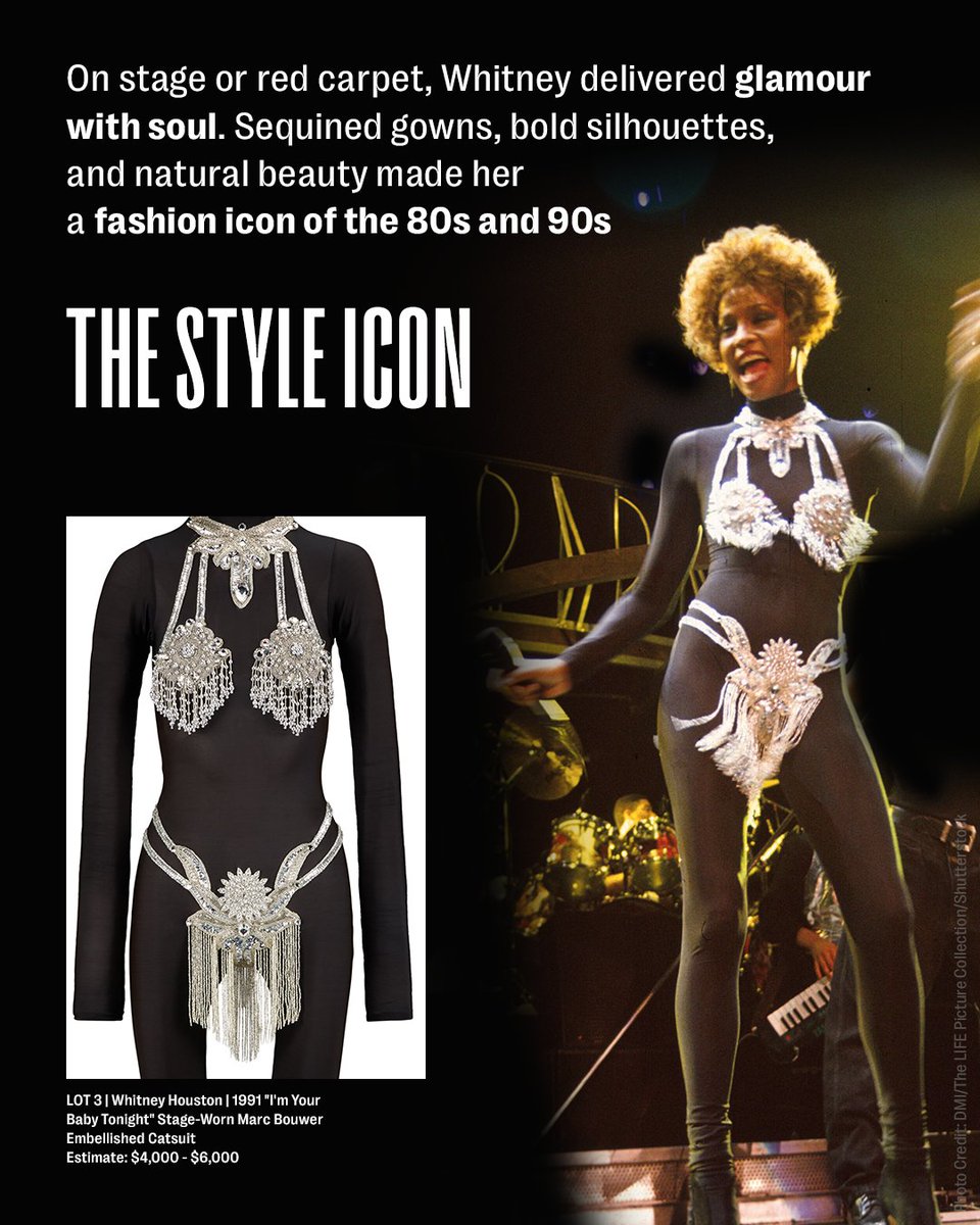 JuliensAuctions's tweet image. Whitney Houston redefined the sound of pop and R&B with a voice that was both technically unmatched and emotionally raw, breaking records and barriers for women and Black artists alike. Her influence echoes through generations of singers who cite her as the gold standard of vocal…