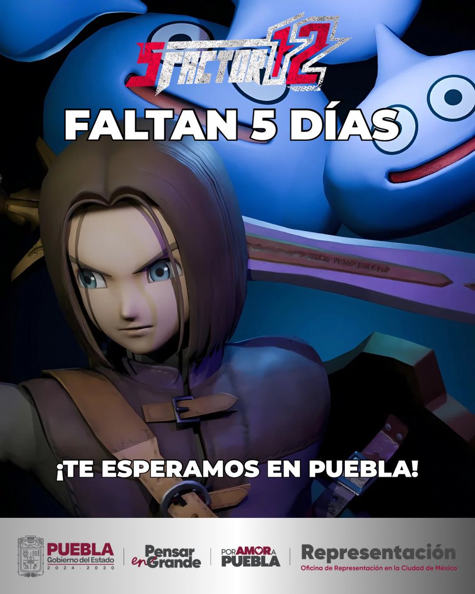 Puebla en la Capital (@puebla_encdmx) on Twitter photo ¡Estamos a solo 5 días de hacer historia en Puebla!
Nos vemos este 26 y 27 de julio en el Centro Expositor Puebla para vivir el evento gamer más grande de Latinoamérica.
Prepara tu control y ten listo a tu mejor personaje para enfrentar una increíble aventura. <a href="/sfactorgaming/">Smash Factor</a> ¡Estamos a solo 5 días de hacer historia en Puebla!
Nos vemos este 26 y 27 de julio en el Centro Expositor Puebla para vivir el evento gamer más grande de Latinoamérica.
Prepara tu control y ten listo a tu mejor personaje para enfrentar una increíble aventura. <a href="/sfactorgaming/">Smash Factor</a>