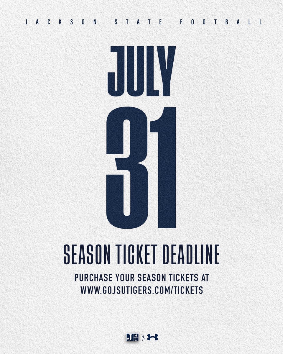Sonic Boom of the South (@sonicboomots) on Twitter photo Meet us in THE VET! Visit GoJSUTigers.com/Tickets to purchase <a href="/gojsutigersfb/">Jackson State Football</a> season tickets! Meet us in THE VET! Visit GoJSUTigers.com/Tickets to purchase <a href="/gojsutigersfb/">Jackson State Football</a> season tickets!