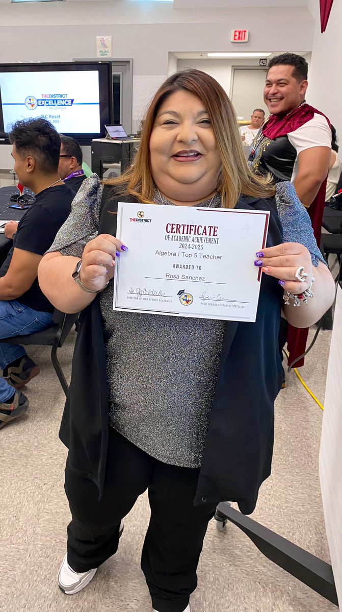 J.M. Hanks High School (@jmhankshigh) on Twitter photo The Kingdom celebrates our EOC all-stars in Algebra I! 🖤📊
🏰 Mr. Betancourt – A-Rated Teacher
🖤 Ms. Sanchez – Top 5 Teacher
🏰 Ms. Rodriguez – A-Rated Teacher & Top 5
Proud of our powerhouse team who leads #THEDISTRICT four years & counting!
<a href="/BrendaChR1/">Brenda Chacon-Robles, Ed.D.</a> | <a href="/fabyarras/">Fabiola Ruiz-Arras</a> The Kingdom celebrates our EOC all-stars in Algebra I! 🖤📊
🏰 Mr. Betancourt – A-Rated Teacher
🖤 Ms. Sanchez – Top 5 Teacher
🏰 Ms. Rodriguez – A-Rated Teacher & Top 5
Proud of our powerhouse team who leads #THEDISTRICT four years & counting!
<a href="/BrendaChR1/">Brenda Chacon-Robles, Ed.D.</a> | <a href="/fabyarras/">Fabiola Ruiz-Arras</a>