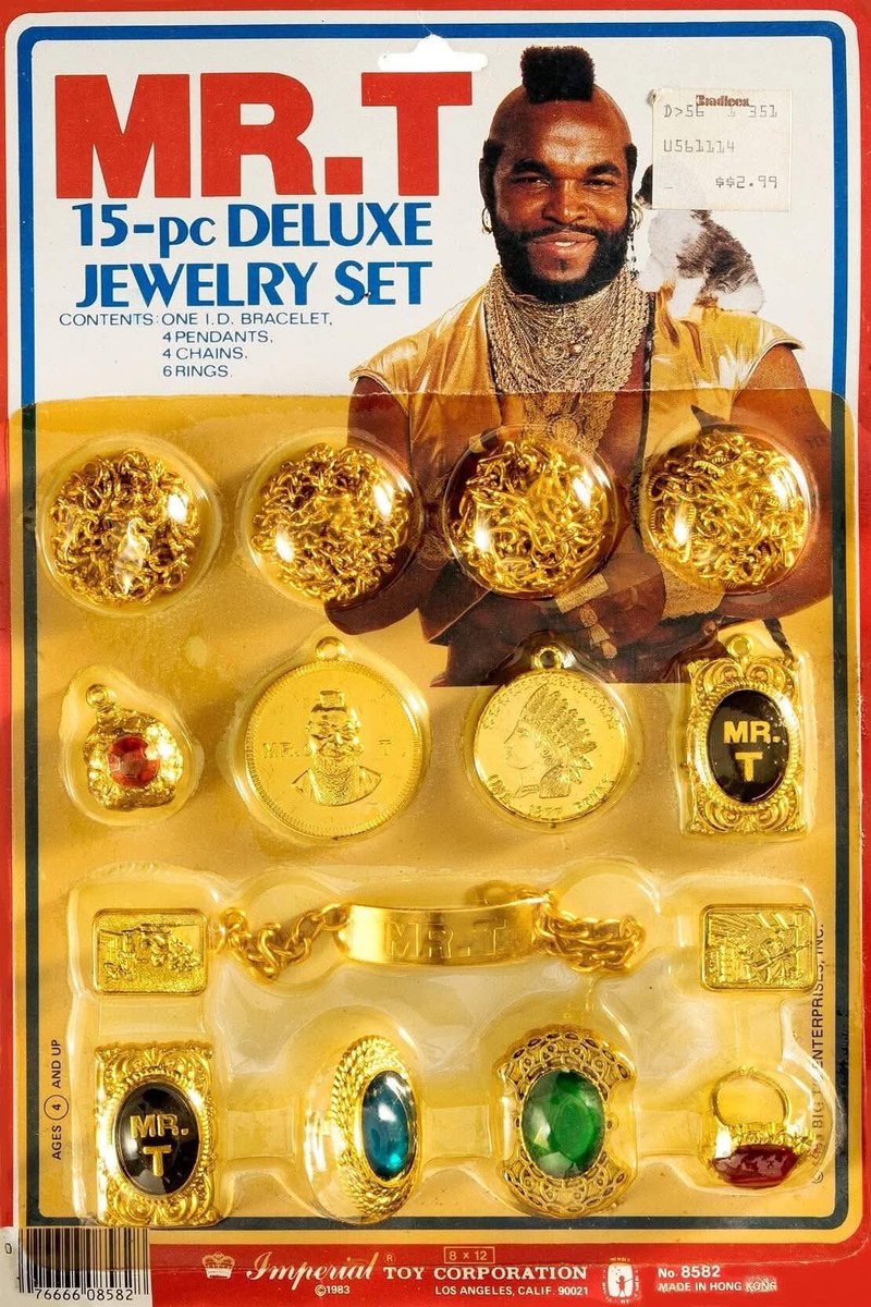 Thinkwert's tweet image. I don’t think anyone who didn’t live through it can appreciate just how huge a phenomenon Mr T was in the mid-80s