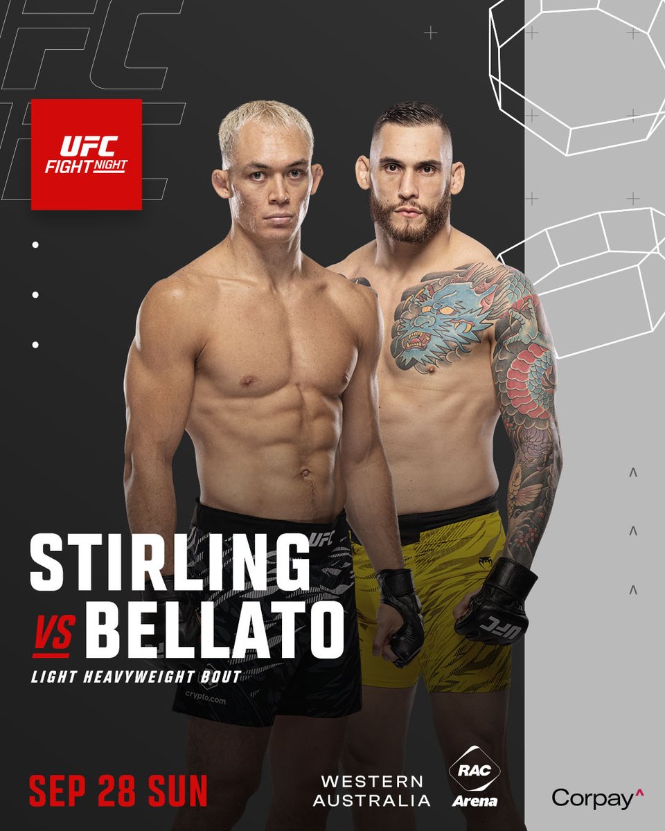 UFC_Asia's tweet image. Shaping up #UFCPerth with these exciting bouts! 👊
🔜 We'll see you in @WestAustralia on September 28th!