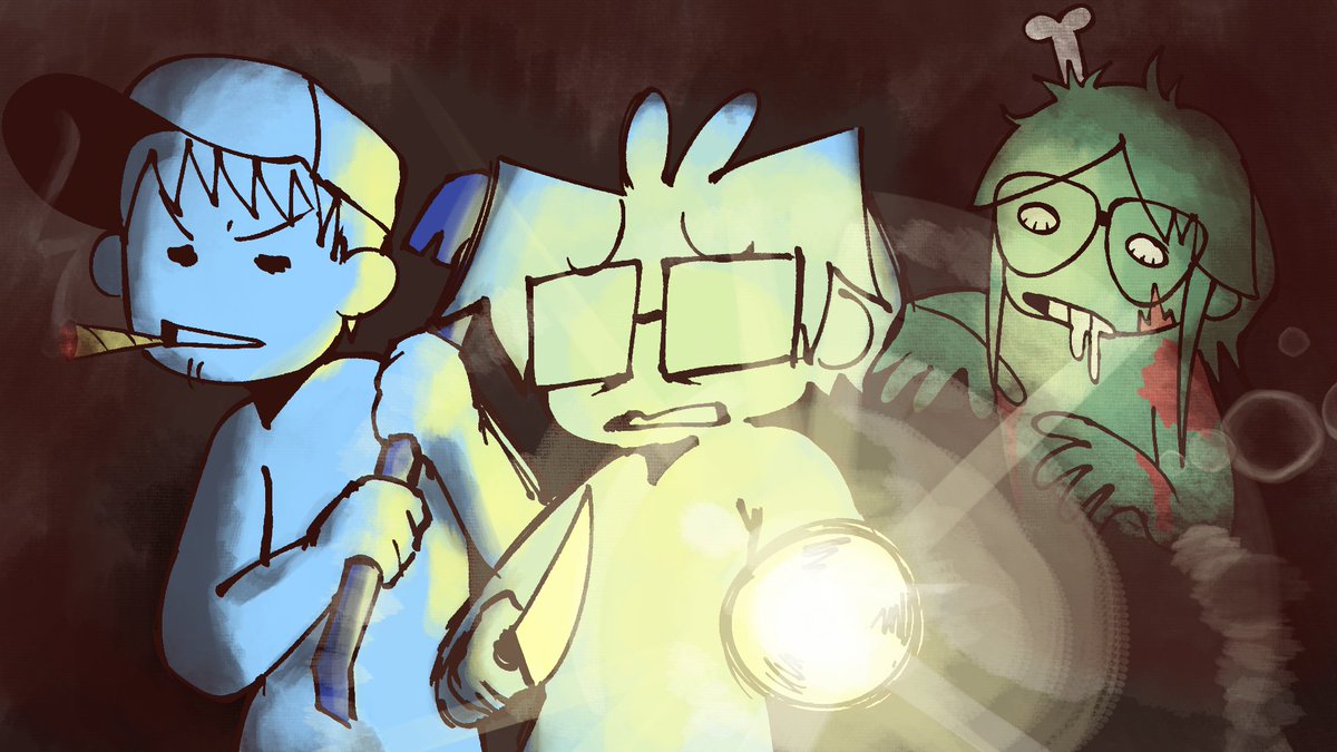 PoorDesign's tweet image. i should start posting thumbnails i drew for videos here