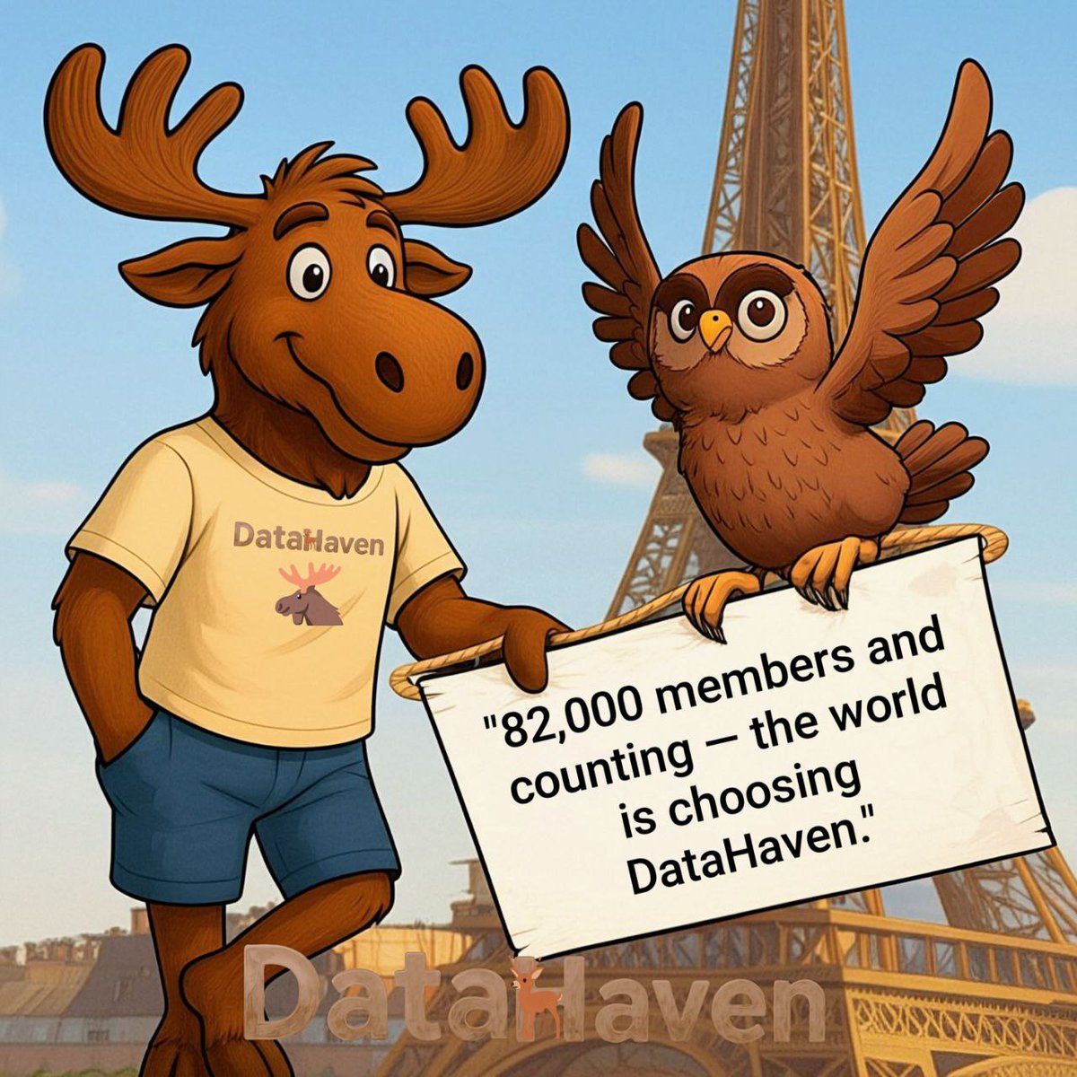 mvanthof28's tweet image. 82 178 members in Discord. No wonder, since Bruce was already spotted in Paris. Soon, the world will know about DataHaven in every corner of the globe.
๐ฆBecause this is not just a project โ itโs the beginning of a new era where technology and community build the future together.โฆ