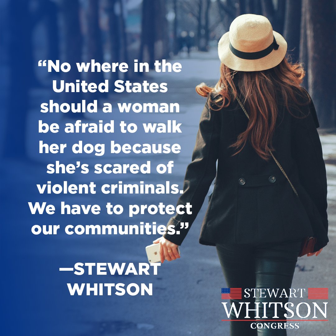 stew_whitson's tweet image. As a father of young girls, I refuse to accept a world where anyone, especially women, are afraid to go for walks in their own neighborhood.
We need tough, commonsense solutions to stop violent criminals and protect every family in VA-11. I’m battled-tested and ready to fight…
