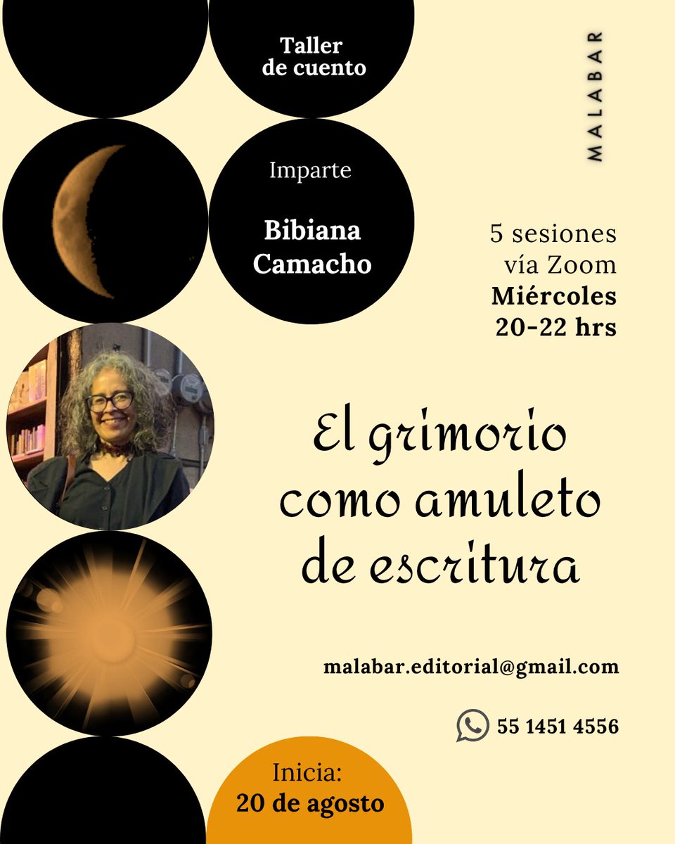¡Tenemos nuevo taller!

¿Se animan a escribir sus cuentos con <a href="/bibianacama/">bibiana</a>?

Más información: malabar-ed.com/cursos-y-talle…