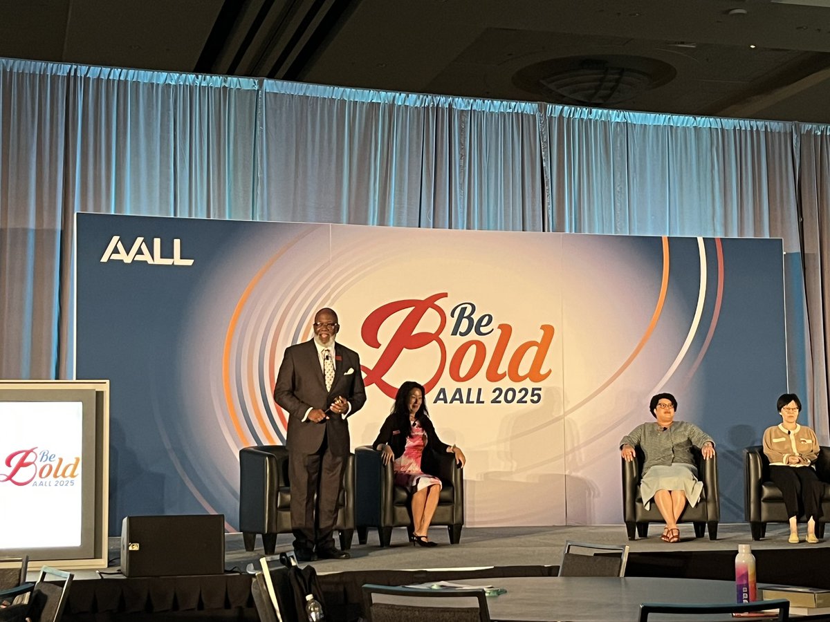 aallnet's tweet image. AALL President Cornell H. Winston calls the General Business Meeting to order. #AALL25