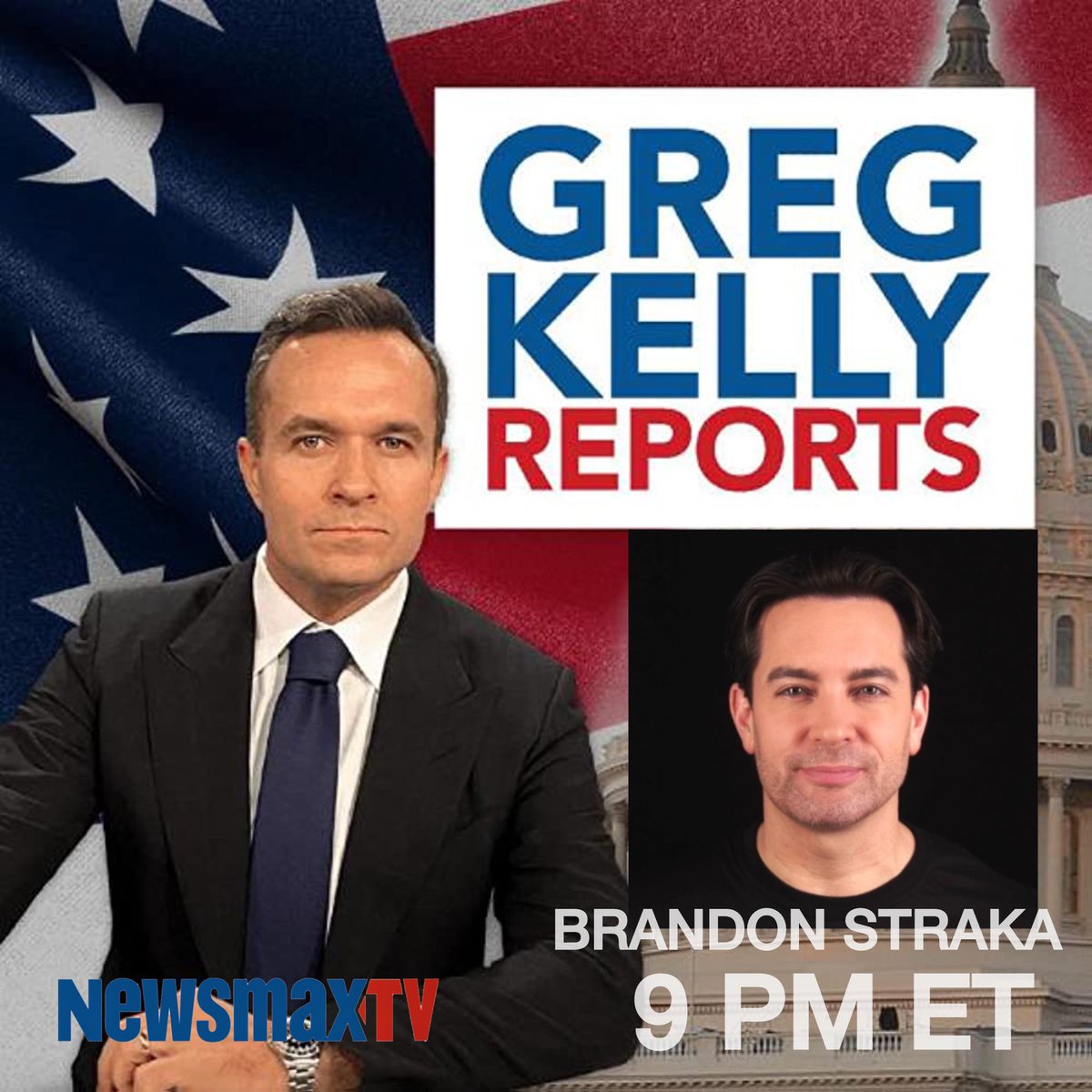 BrandonStraka's tweet image. I’ll be on @NEWSMAX tonight with @gregkellyusa during the 9pm ET hour to talk about the fight against Mamdani to save NYC.
Join me tonight- and join me in this battle!