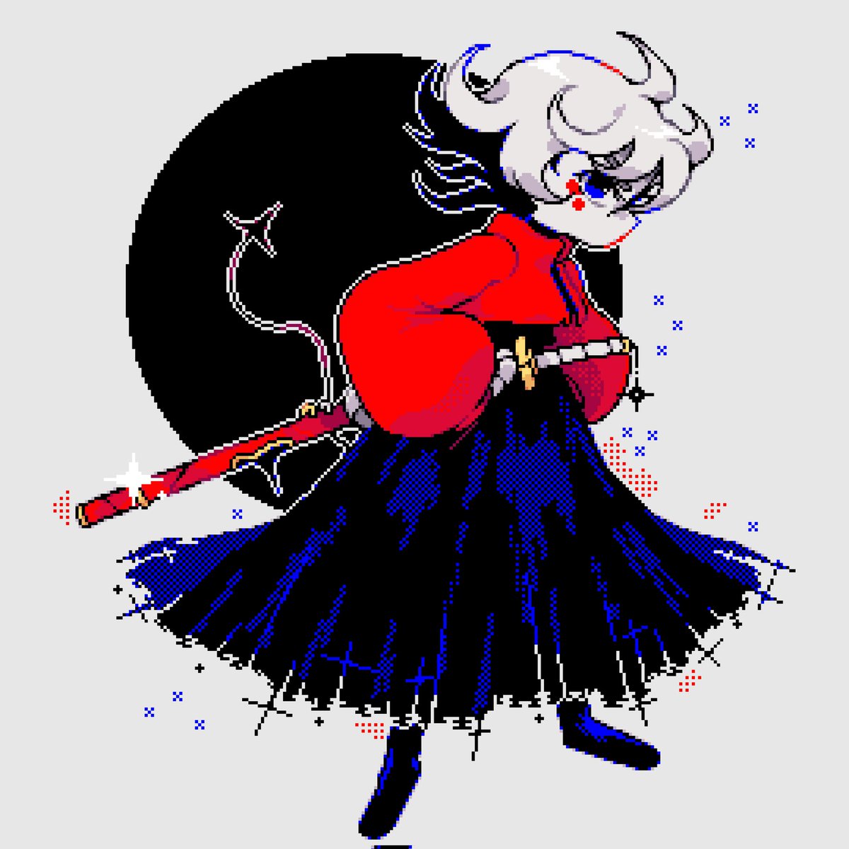 Day 326: 🔵🔴⚪⚫
#pixelart