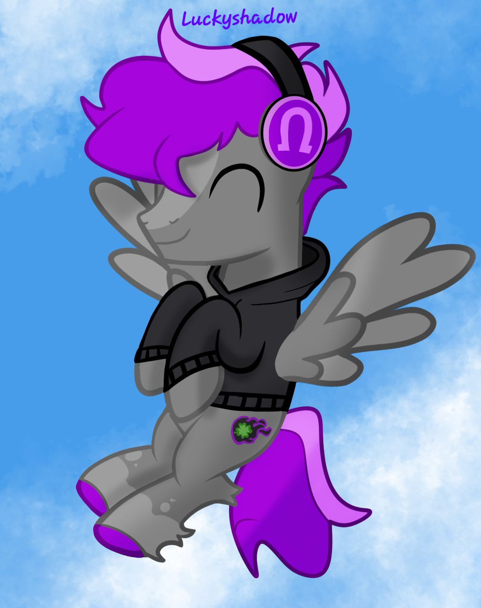 Its_Luckyshadow's tweet image. Just Vibing in the sky ^^
•
•
•
#art #digitalart #creative #mlp #pony #oc #ponyoc #pegasus #mlpoc #music