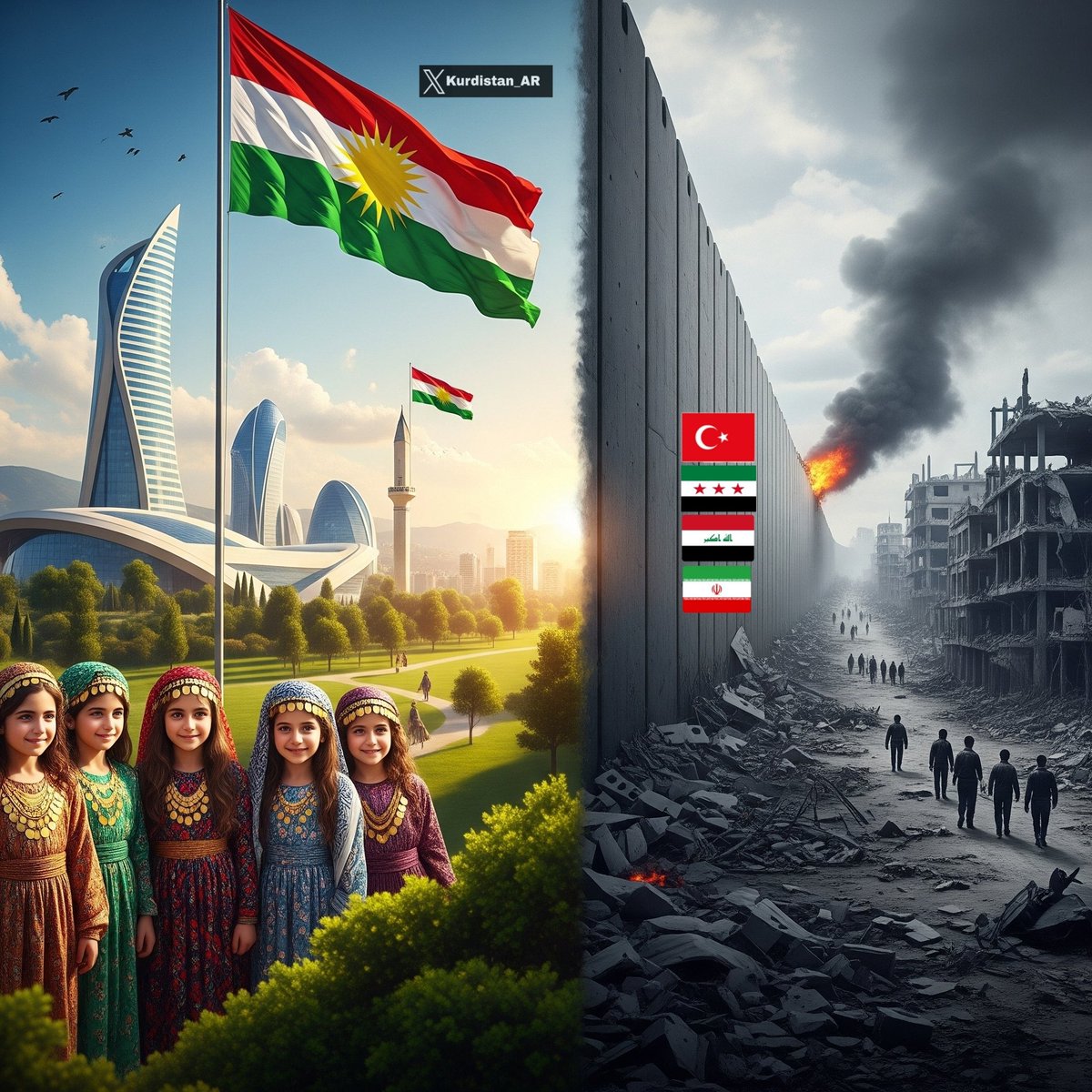 KanaaAyoub's tweet image. 🚨سيكون للكورد شأن عظيم في المنطقة 🚨
🚨 الدولة الكوردية قادمة لا محالة ان شاء الله 🚨