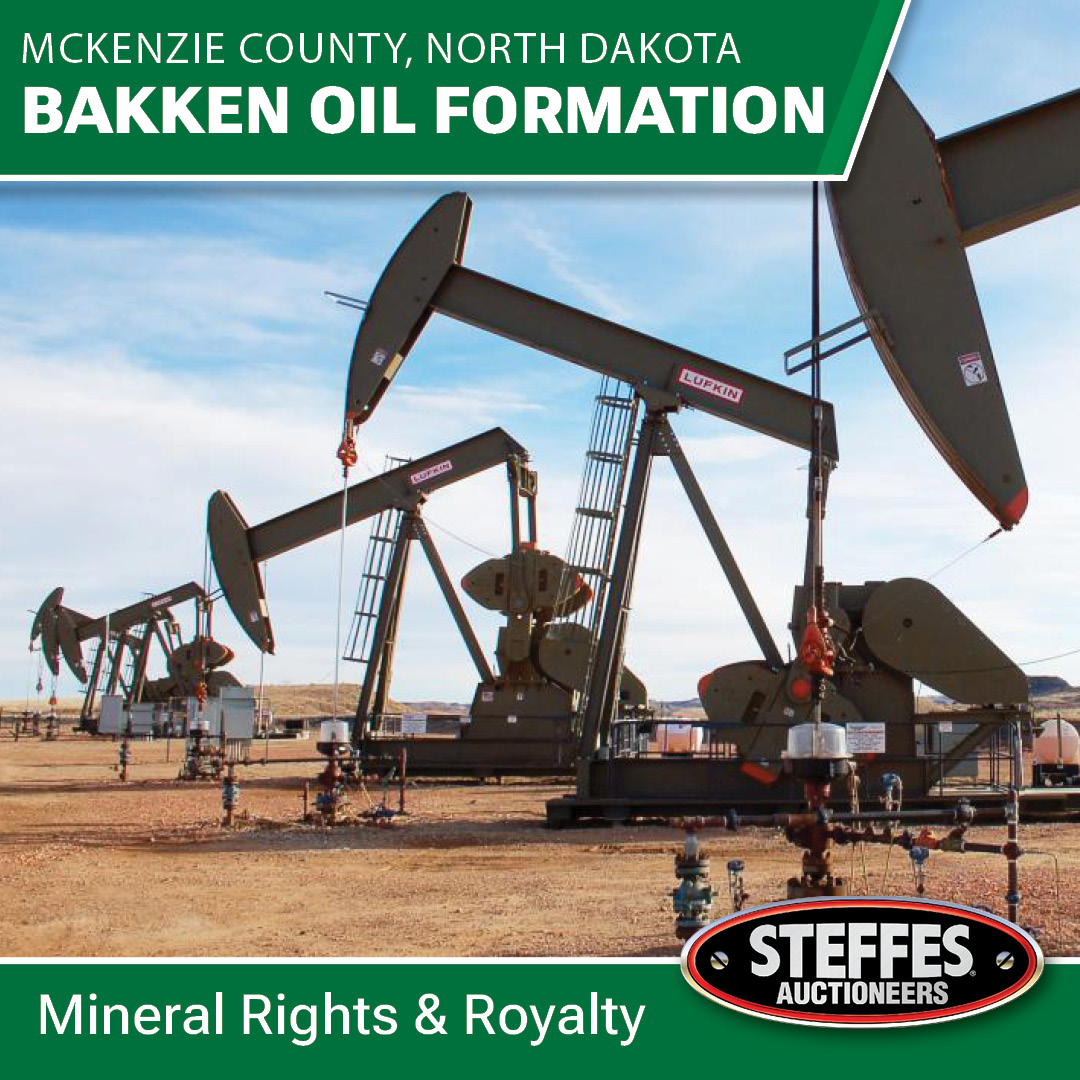 SteffesGroup's tweet image. Don’t miss this rare opportunity to own net mineral acres in North Dakota’s oil country! Bid your price on 20± net mineral acres in the Bakken Formation, located in McKenzie County and currently generating oil & gas income. Offered in 3 tracts, buy one or all. Opportunities like…