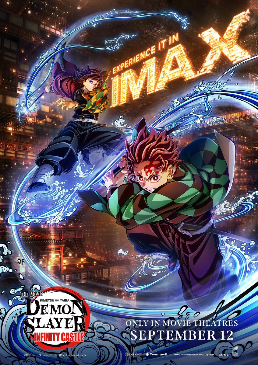 AniRave's tweet image. 'Demon Slayer' Infinity Castle Arc New Movie Key Visual
Coming to Cinemas September 12th, 2025