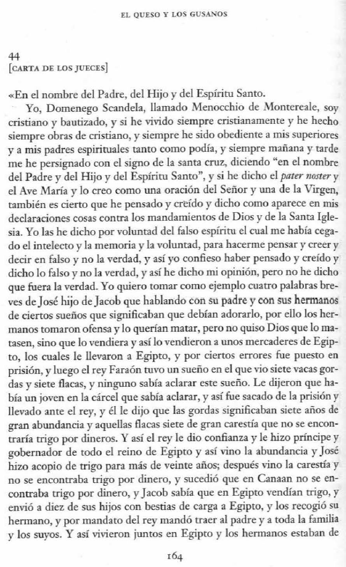 oscarszarate's tweet image. He leído cientos de peticiones de perdón en distintos contextos históricos y creo que nunca dejarán de fascinarme. La de Menocchio en su primer proceso es una joya: un sujeto extraordinario que supo usar la retórica cristiana del perdón y la misericordia a su favor.