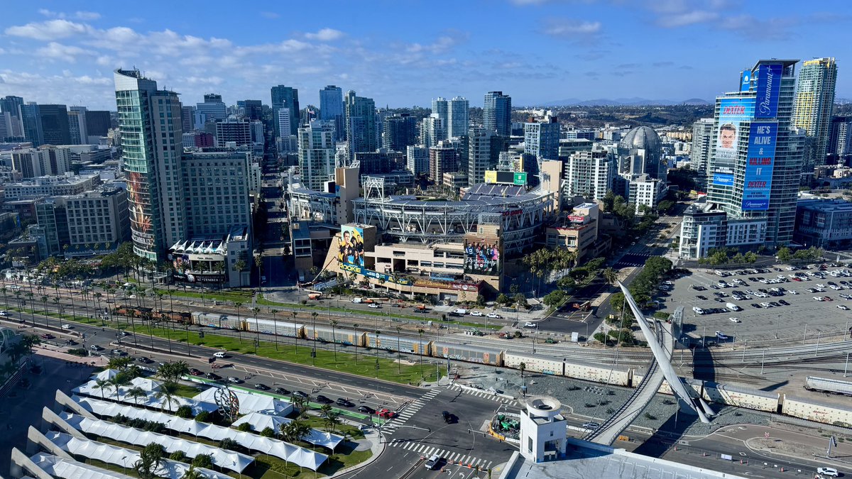 Got a room with a pretty sweet view! #SDCC