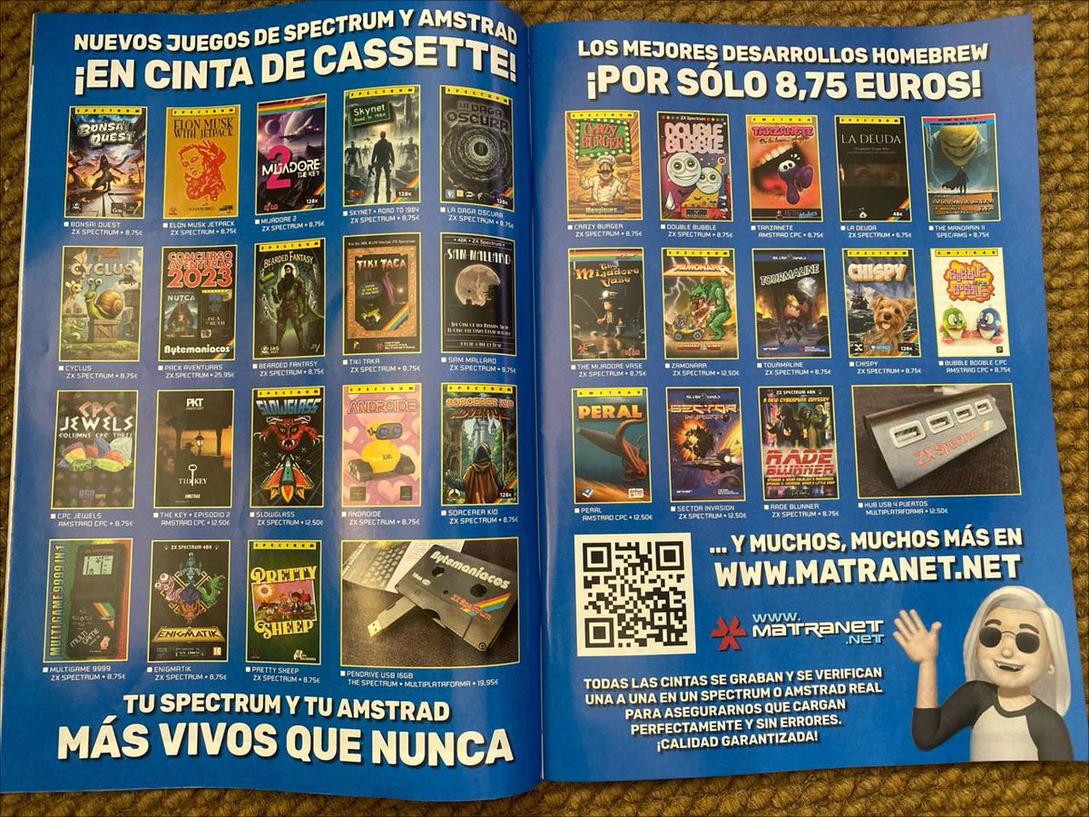 star2024's tweet image. Empezamos con algo de bien, apoyando a @MicroHobbyPapel apoquinando dineros para un anuncio A DOBLE PÁGINA de su site favorito, matranet.net. No es una inversión, es una ayuda para que los sueños puedan seguir haciéndose realidad. Foto de @JLuisEdD.