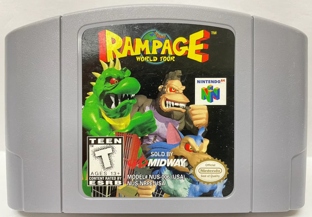 SrWilsonCCA's tweet image. LIVE AGORA
Começando o RAMPAGE World Tour no desafio de zerar todos os jogos do n64!
twitch.tv/coloniacontraa…