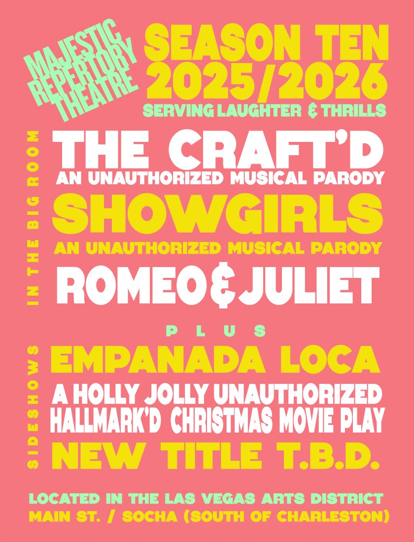 25/26 Season 10 features The Craft'd, Showgirls, and Majestic R&amp;J - you down? #thecraftd #showgirls #wearetheweirdosmister #versayce