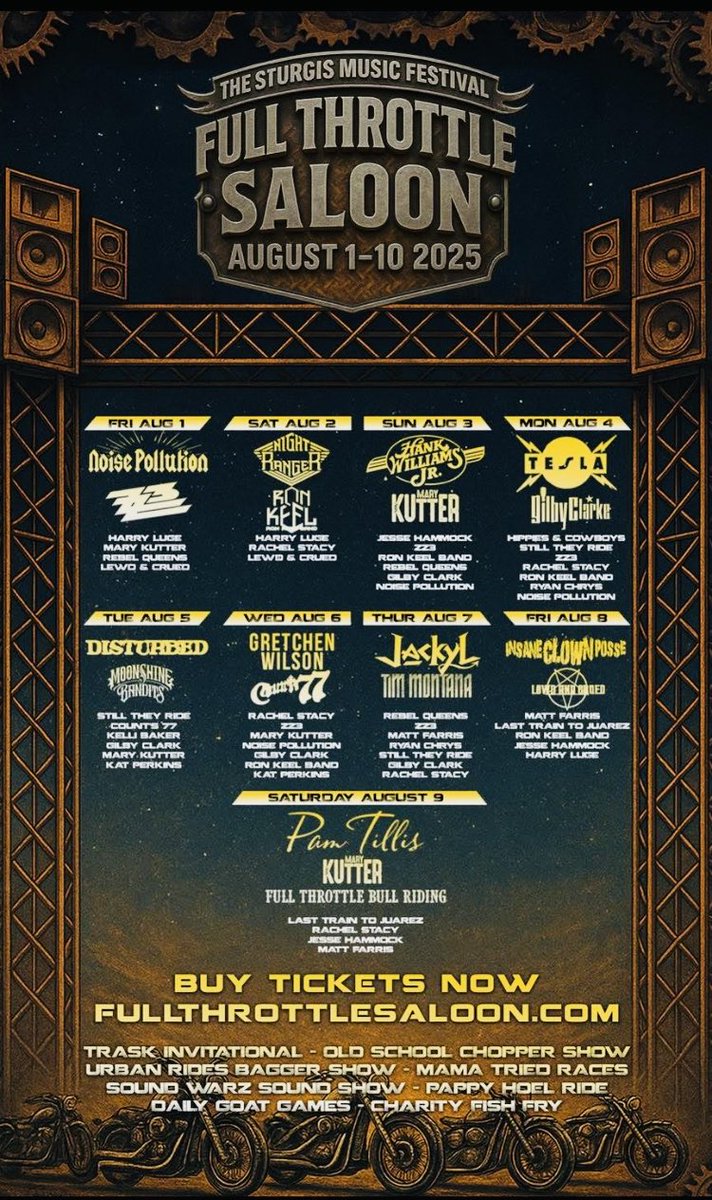 zito_john's tweet image. See y’all Tuesday, August 5th FTS indoor stage & Wednesday, August 6th main stage w/ Gretchen Wilson💥 counts77.com