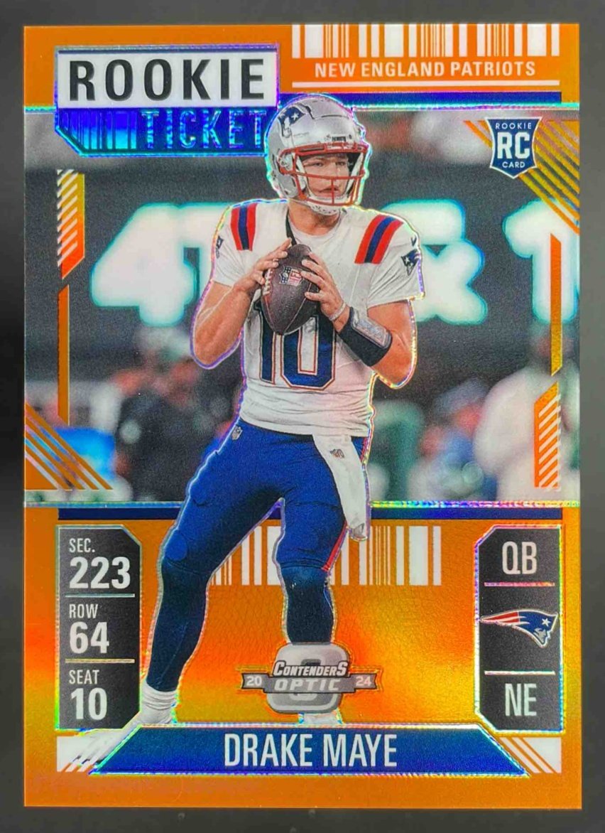 PapayonTrading's tweet image. Drake Maye Orange Rookie Ticket /75
Last 2 did $93 and $138 (Both Auctions Yesterday)
Grab this for $125 Shipped