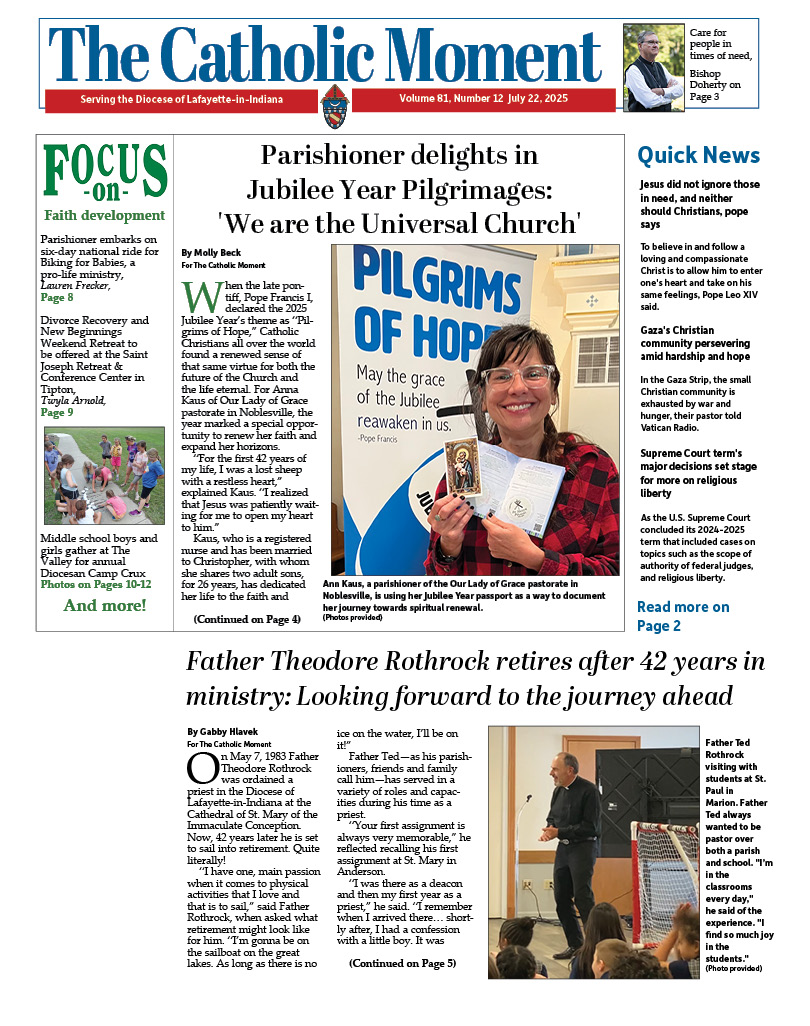 This edition of The Catholic Moment focuses on faith development. Read to learn more about how parishioners across the diocese are staying rooted in their faith this summer. indd.adobe.com/.../7980c950-c…...