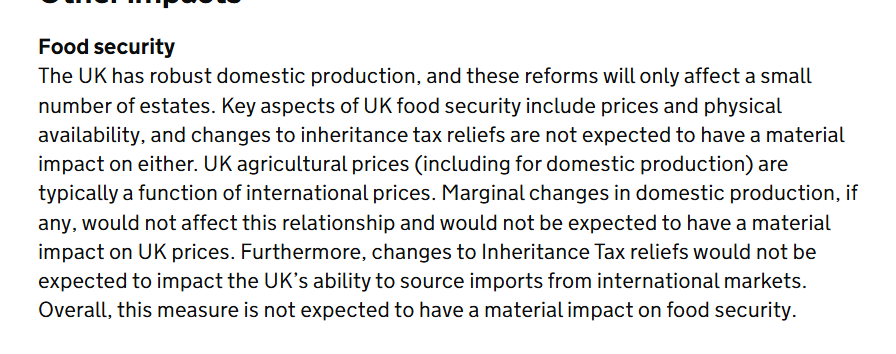 Bit of a shame UK farmers can't refuse to license their products for consumption by anyone in the Treasury.