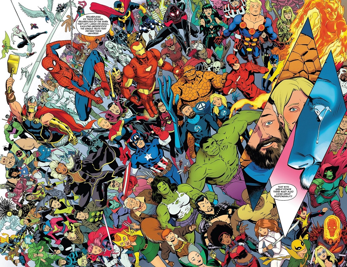 dailylockheed's tweet image. can you find him?
Would make for a great poster at a dentist office
History of the Marvel Universe V2 6
