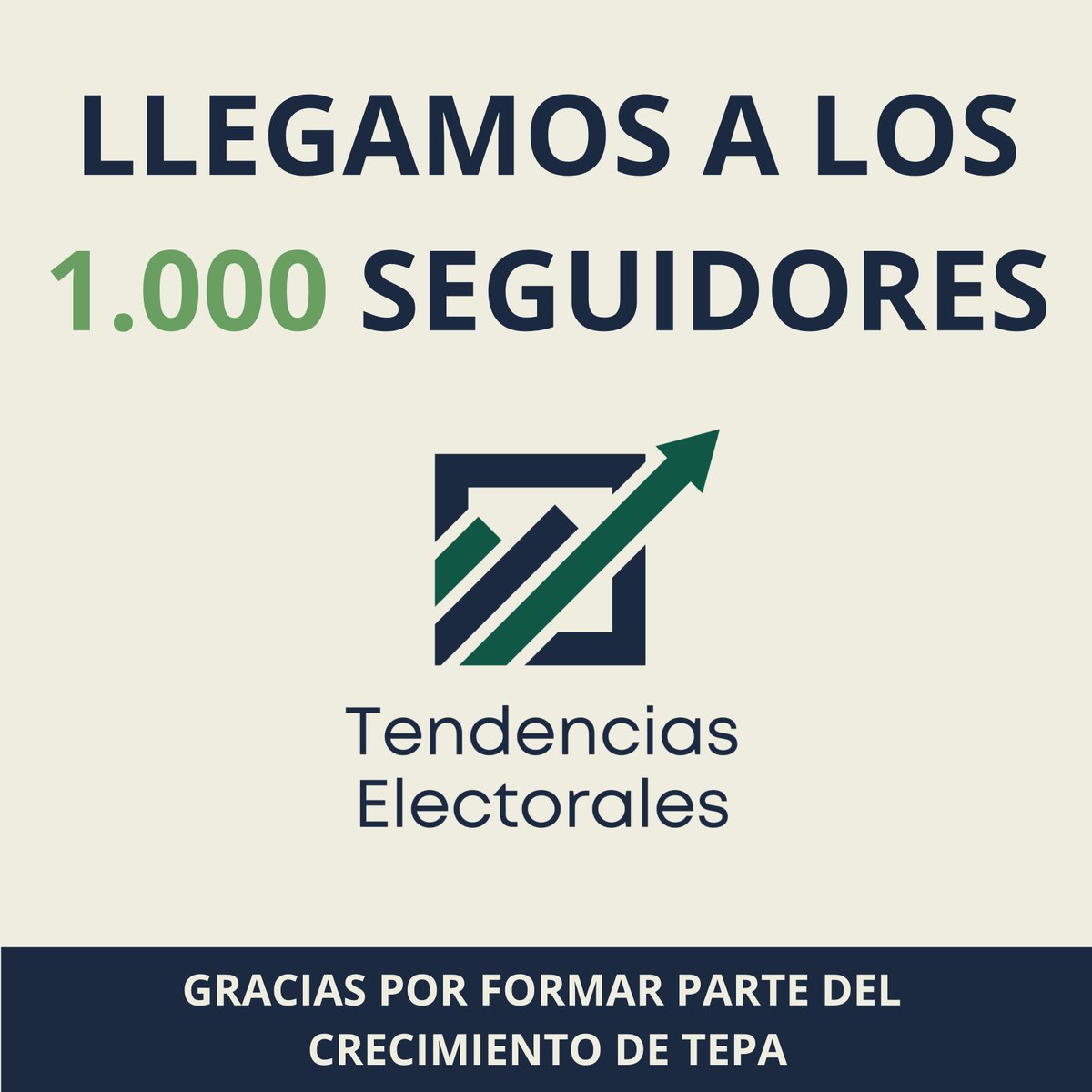 EleccionesTEPA's tweet image. 🙌 Gracias por ser parte de TEPA. Un proyecto de politólogos en formación que viene a contribuir al debate político, suministrando datos e información al alcance de todos.
#EleccionesTEPA 🗳️