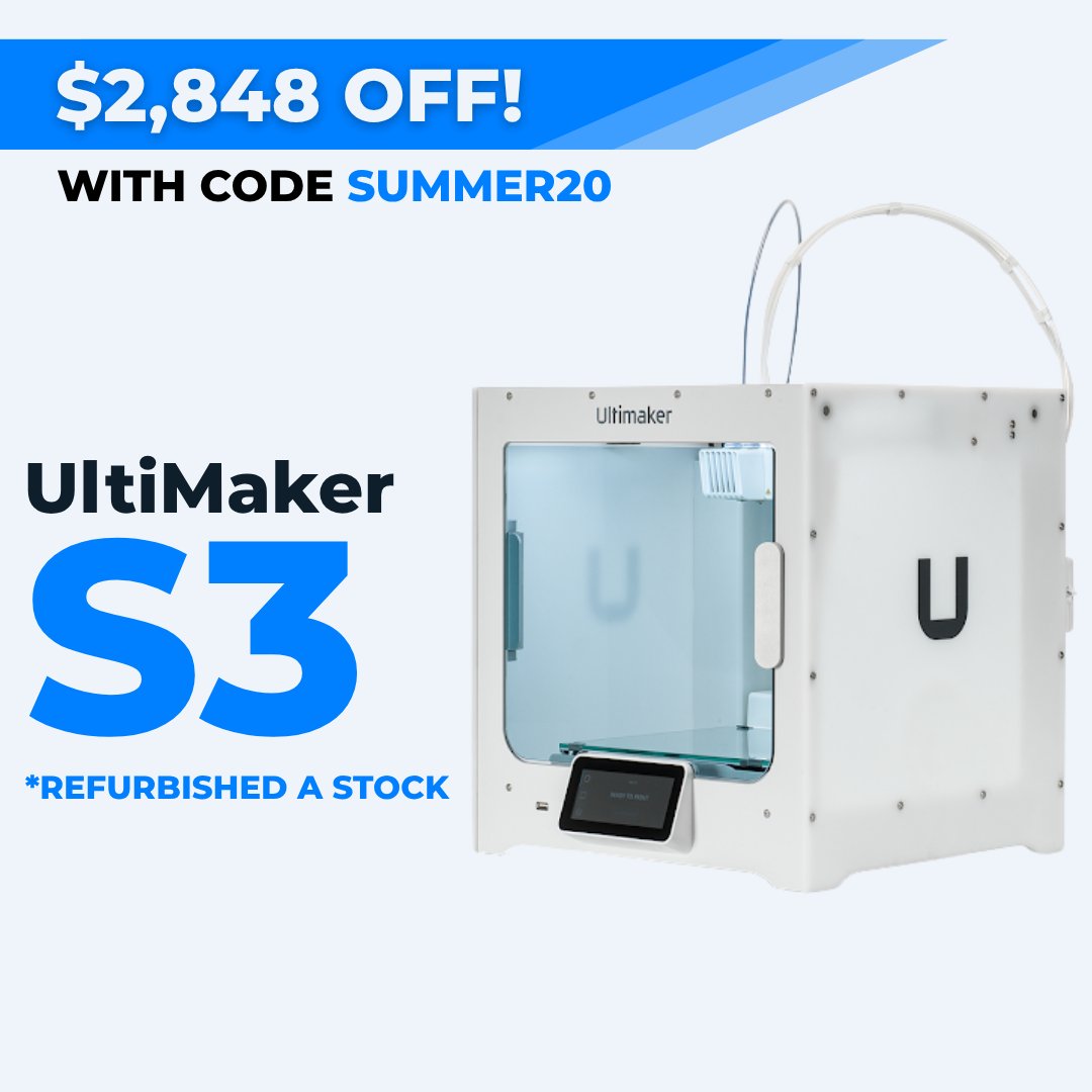 MatterHackers's tweet image. Summer Clearance is here! Save big on 3D printers, filaments, and accessories—like $4,169 off UltiMaker S7. Shop deals July 18–25 while supplies last!
matterhackers.com/r/hVnWem
#MatterHackers