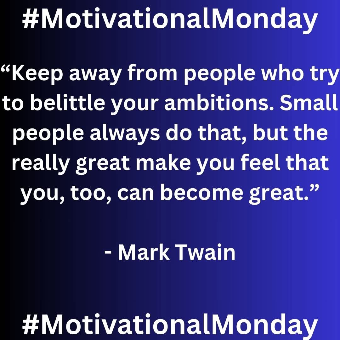 Today's #MotivationalMonday quote 
- Mark Twain

How could you use this quote to get started with this week?

#motivationalquotes #motivation ##motivation #motivationmonday #motivationquotes #writer #writers #author #author #reader #reading