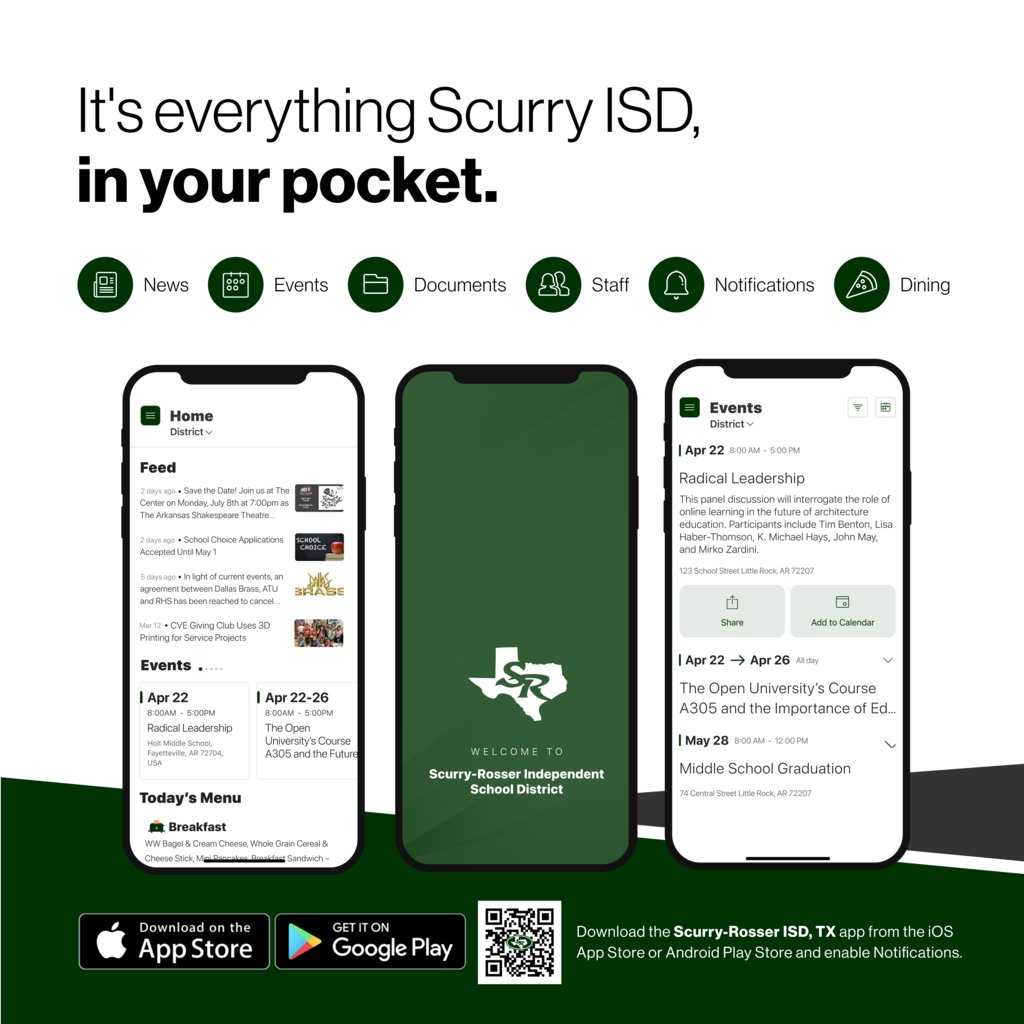 Don't miss out on any important information.  Download the app today.