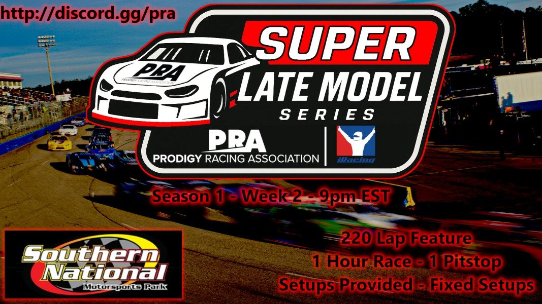 SLM Series Race 2 tonight at 9pm EST
discord.gg/pra
youtube.com/live/GhgbtlPT-…
twitch.tv/pra_network