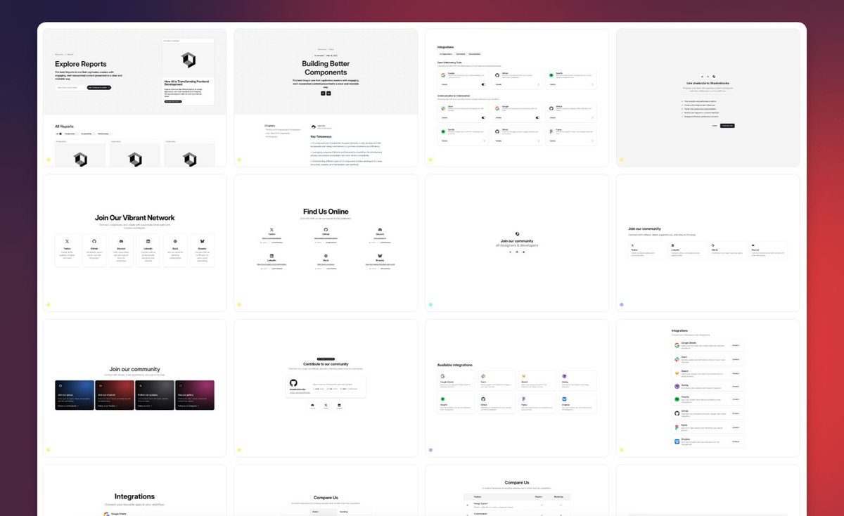 ausrobdev's tweet image. 50 new blocks released in May 2025 for @shadcn and @tailwindcss