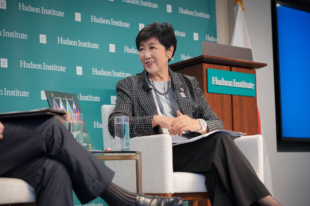 HudsonInstitute's tweet image. Hudson Institute hosted Governor Yuriko Koike for a conversation on Tokyo's growing role on the global stage.
@ecoyuri
@Tokyo_gov