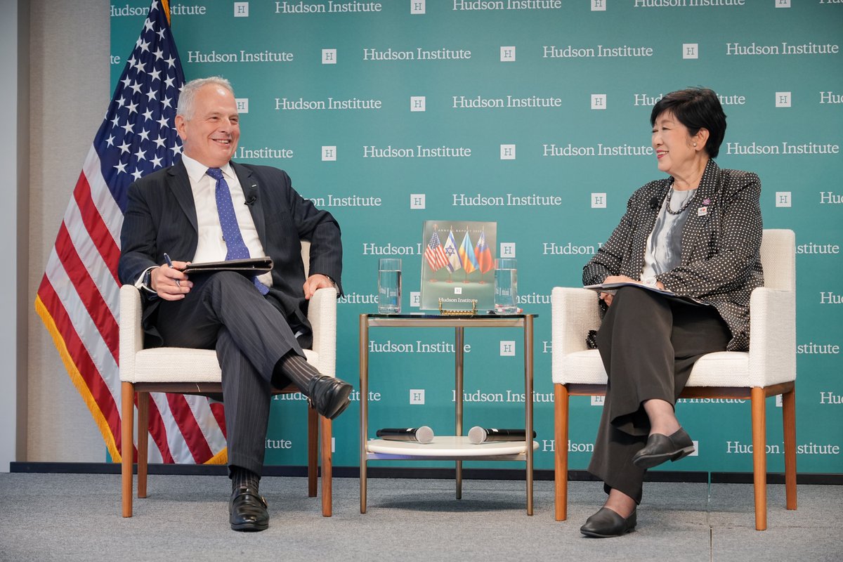 HudsonInstitute's tweet image. Hudson Institute hosted Governor Yuriko Koike for a conversation on Tokyo's growing role on the global stage.
@ecoyuri
@Tokyo_gov